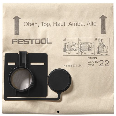 DUST BAGS TO SUIT CT 44  PACK-QTY-5