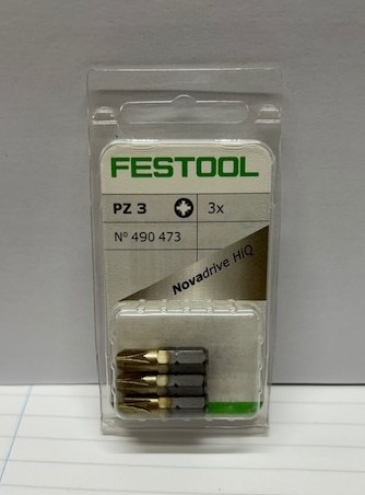 PZ-3 x 25mm POZI BIT 3-PK FESTOOL
