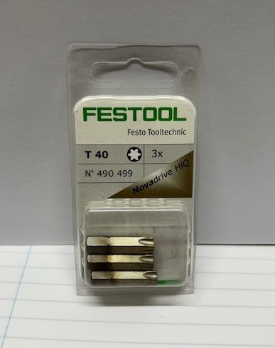 TX-40 x 25mm TORX BITS 3-PK FESTOOL