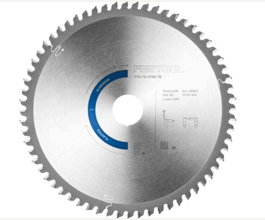 216mm x 60TH x 30 BORE TCT SAW BLADE