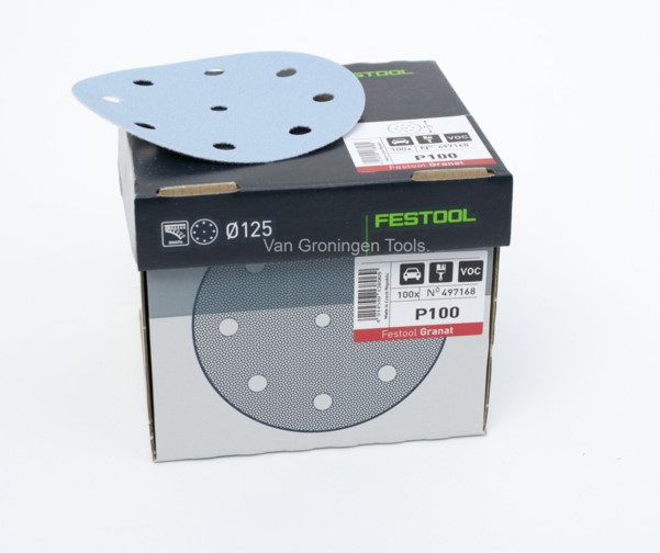 125mm (5") x 100G GRANAT SANDING DISC BOX-100 FESTOOL