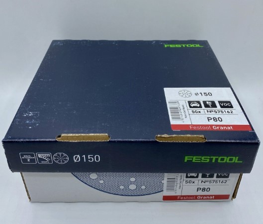 150mm (6") x 80G GRANAT SANDING DISC BOX-50 FESTOOL