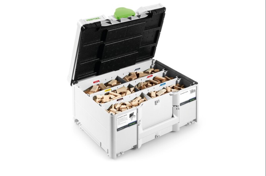 DOMINO DOWELS ASSORTMENT KIT MIXED IN SYSTAINER TO SUIT DF500