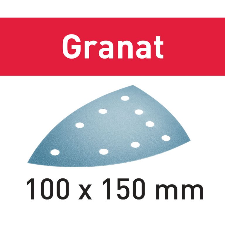 100mm x 150mm x 80G DELTA GRANAT SANDING PAD BOX-50 FESTOOL