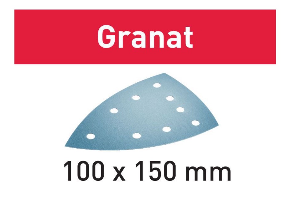 100mm x 150mm x 240G GRANAT SANDING PAD 100-PCE FESTOOL