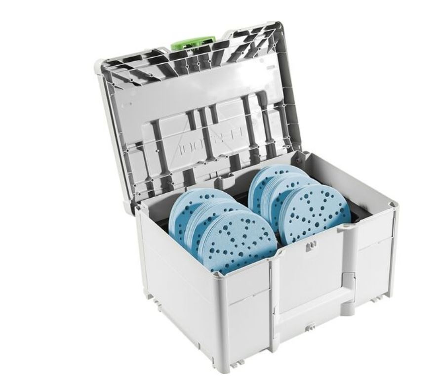 150mm (6") ASSORTMENT OF GRANAT SANDING DISCS IN SYSTAINER FESTOOL
