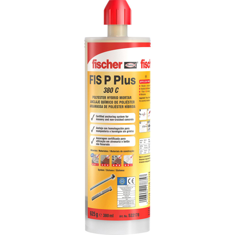 380ml FIS PLUS INJECTION RESIN BOX QTY 12 FISCHER