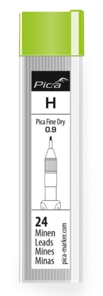 PRECISE 0.9mm FINE DRY REFILL SET H 24-PK PICA