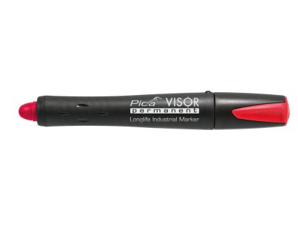 VISOR PERMANENT MARKER RED PICA