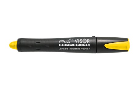 VISOR PERMANENT MARKER YELLOW PICA