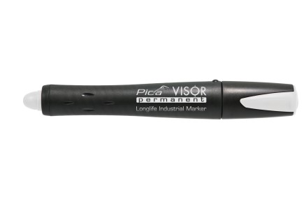 VISOR PERMANENT MARKER WHITE PICA