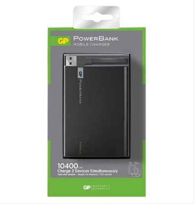 GP POWERBANK MOBILE CHARGER 1C10A 10400mAh BLACK