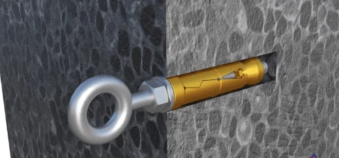 M12 x 130 SHEILD ANCHOR EYE BOLT ZYP BOX QTY 10