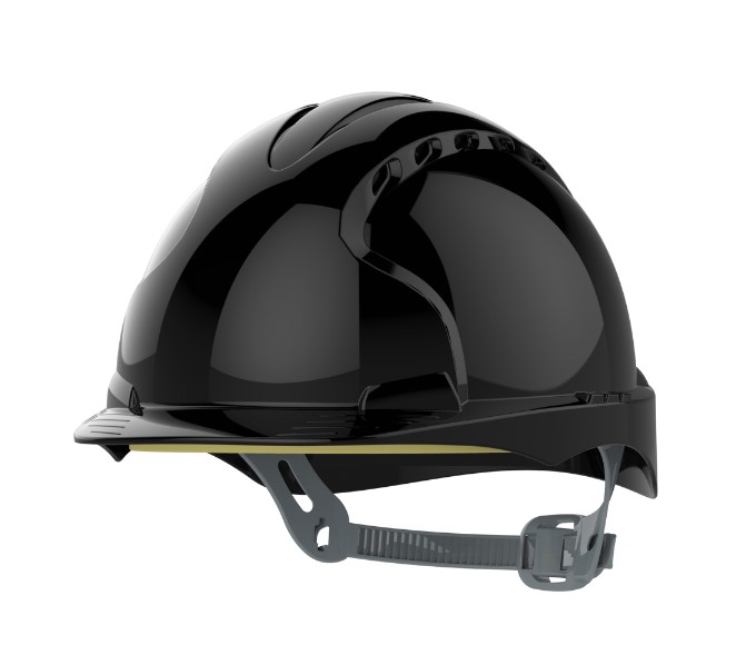 EVO3 Safety Helmet - Slip Ratchet - Vented - Black
