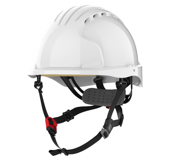 EVO5 Dualswitch Industrial Safety and Climbing Helmet - Vented - White