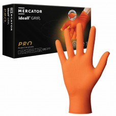 X-LARGE IDEALL ORANGE HEAVY DUTY NITRILE GLOVES