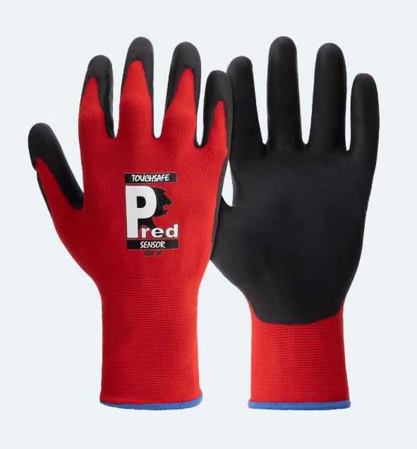 SIZE 10 (XL) PREDATOR SENSOR GLOVES TOUCHSAFE 1-PR