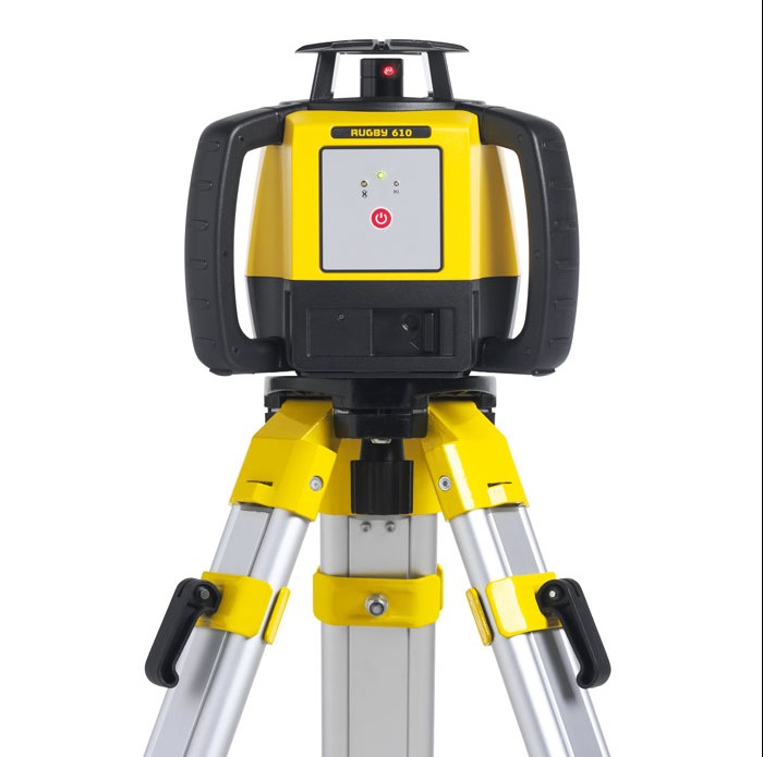 RUGBY 610 Li-ION BATTERY PACK SET LASER TRIPOD & STAFF