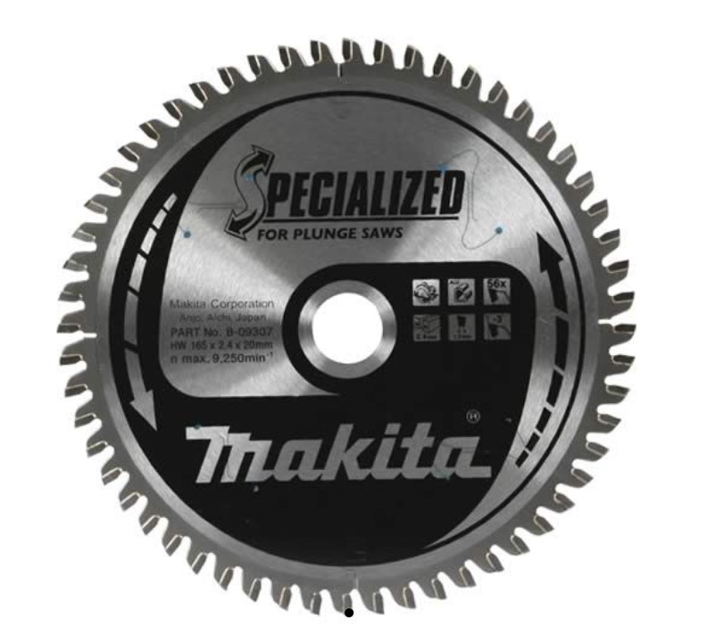 165mm x 56TH x 20mm BORE ALUMINIUM CUTTING BLADE MAKITA