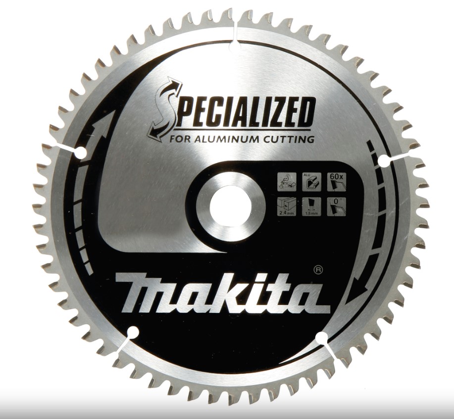 190mm x 60TH x 30mm BORE ALUMINIUM SAW BLADE SPECIALIZED ALUMINIUM MAKITA