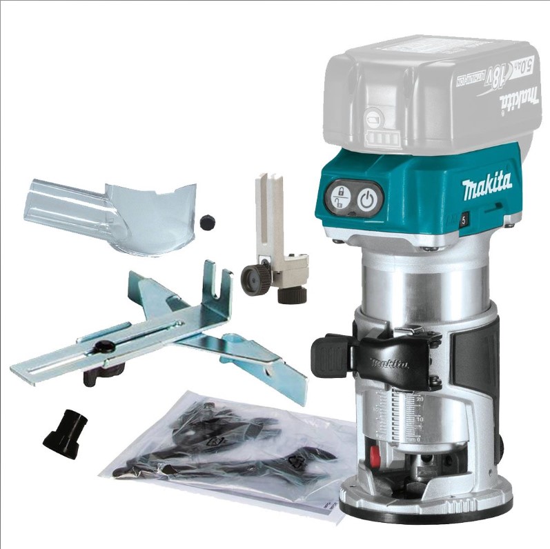 DRT50ZX4 BRUSHLESS 1/4" PALM ROUTER 18V BODY ONLY