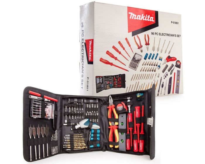 Electricians Tool Set 96 Piece - Makita