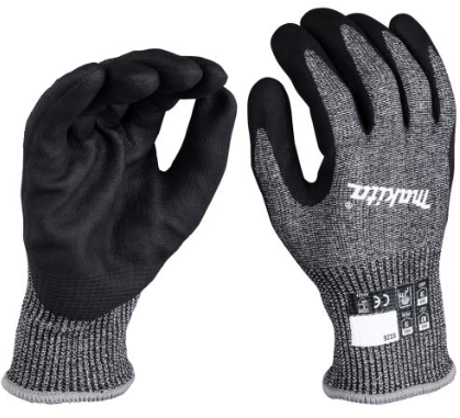 SIZE 10 (XL) CUT LEVEL 7 NITRILE COATED DIPPED GLOVES MAKITA