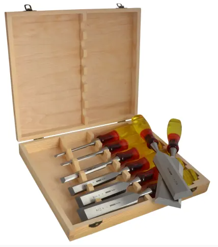 8 PIECE BEVEL EDGE SPLIT-PROOF CHISEL SET MARPLES