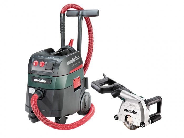 ASR35MACP M CLASS DUST EXTRACTOR & MFE40 WALL CHASER 110V SET METABO