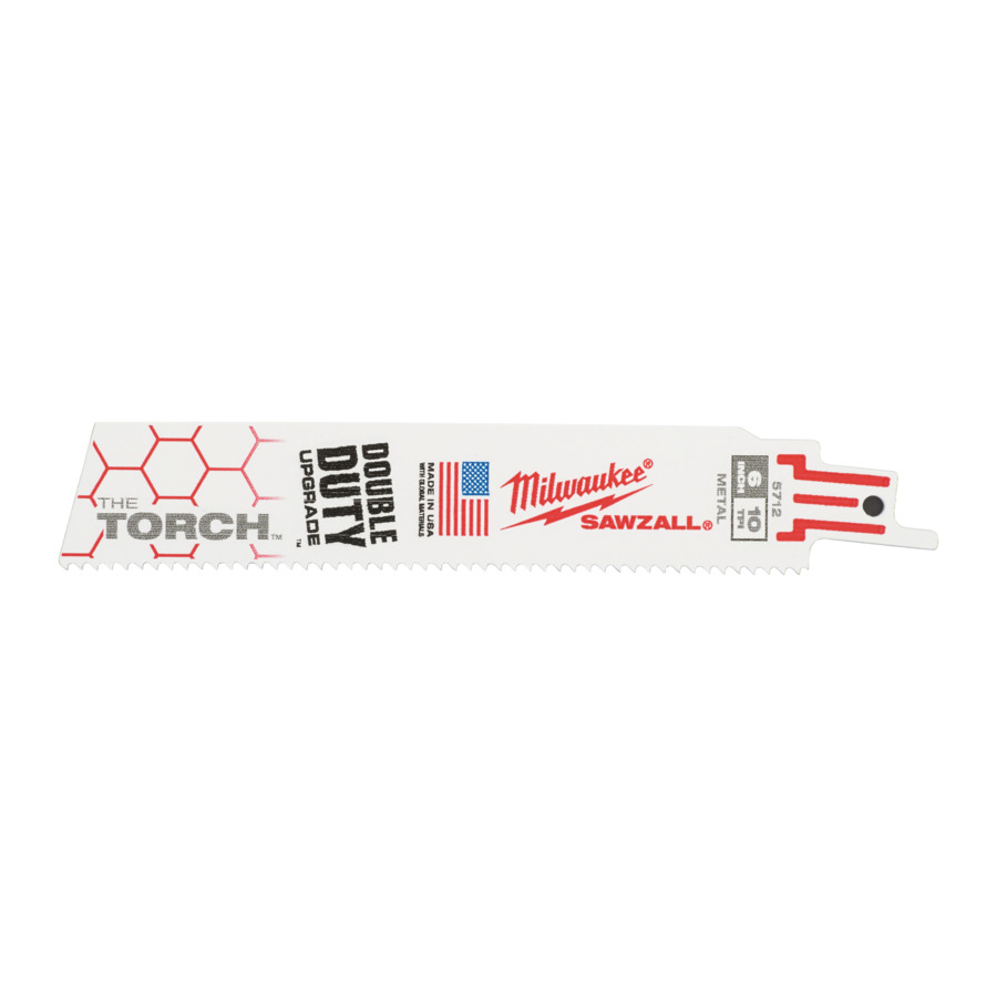 150mm (6") TORCH METAL RECIPROCATING SAW BLADE 5-PK MILWAUKEE