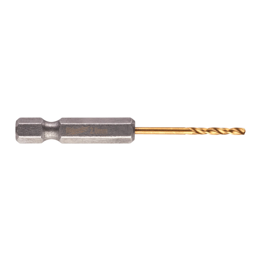2.0mm x 1/4" HEXAGON DRIVE HSS DRILL BIT 2-PK MILWAUKEE