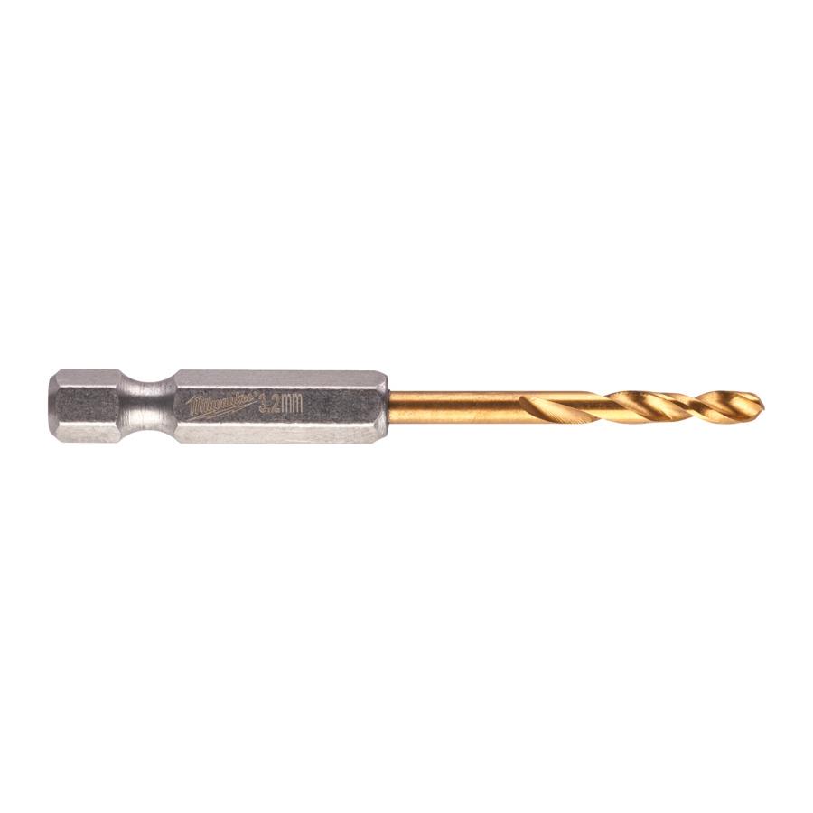 3.2mm x 1/4" HEXAGON DRIVE HSS DRILL BIT 2-PK MILWAUKEE
