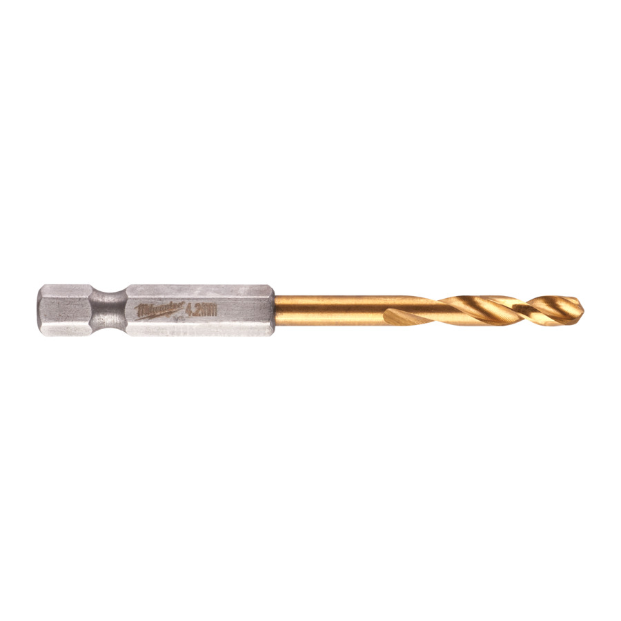 4.2mm x 1/4" HEXAGON DRIVE HSS DRILL BIT 1-PK MILWAUKEE