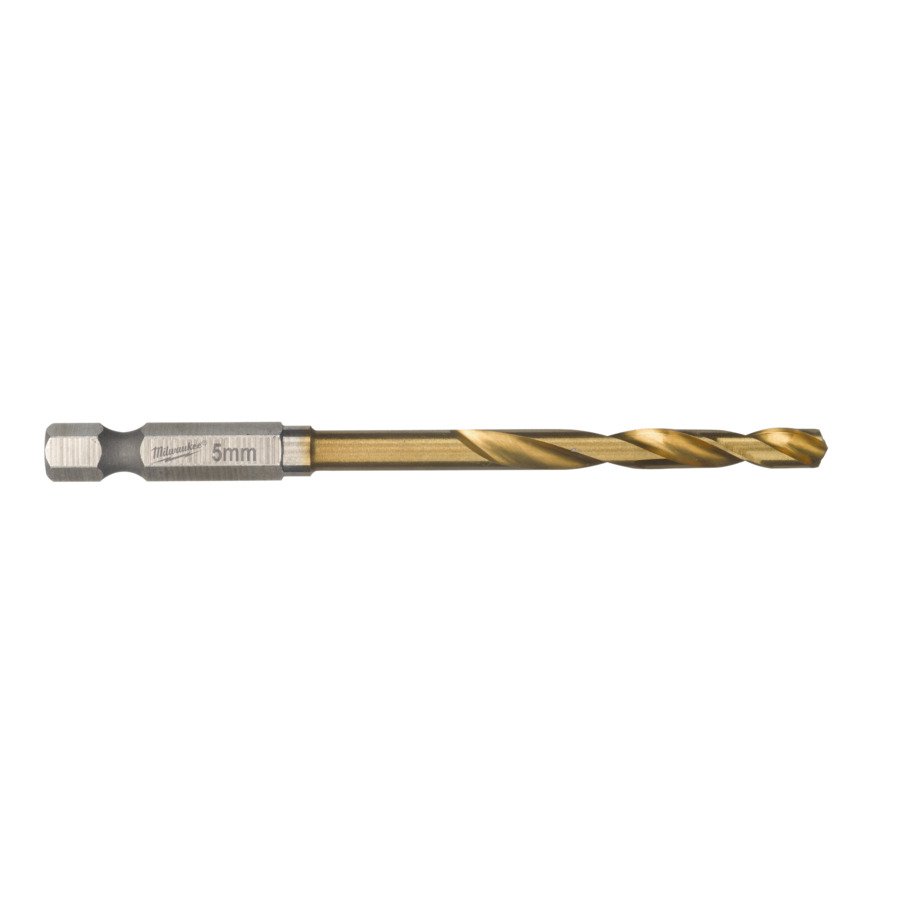 5.0mm x 1/4" HEXAGON DRIVE HSS DRILL BIT 1-PK MILWAUKEE