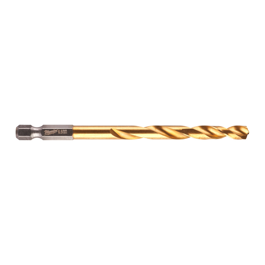 6.5mm x 1/4" HEXAGON DRIVE HSS DRILL BIT 1-PK MILWAUKEE