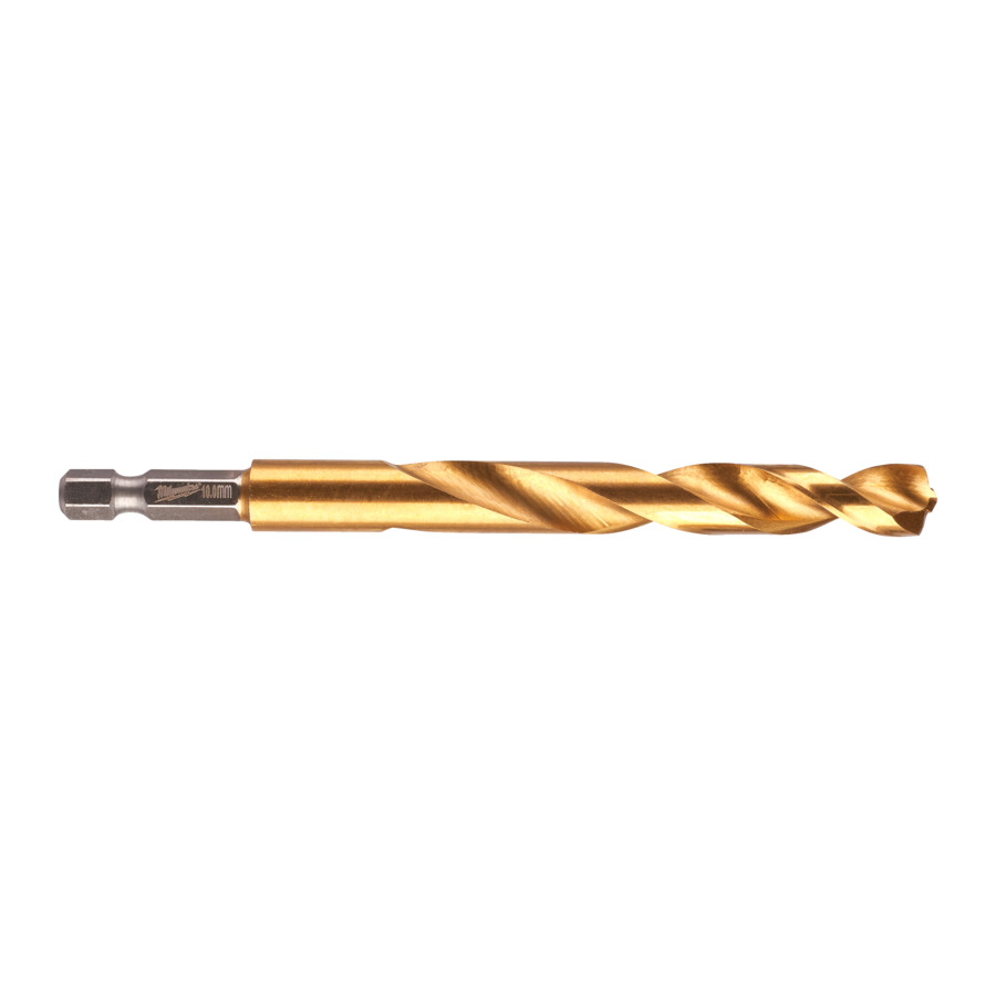 10.0mm x 1/4" HEXAGON DRIVE HSS DRILL BIT 1-PK MILWAUKEE