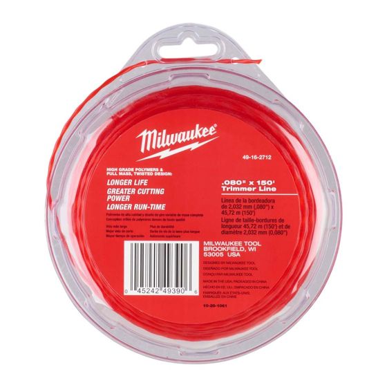 2.0mm x 45-mtr TRIMMER LINE  MILWAUKEE