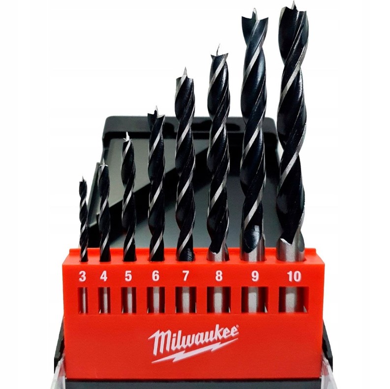 BRAD POINT WOOD DRILL BIT SET 8-PCE  MILWAUKEE