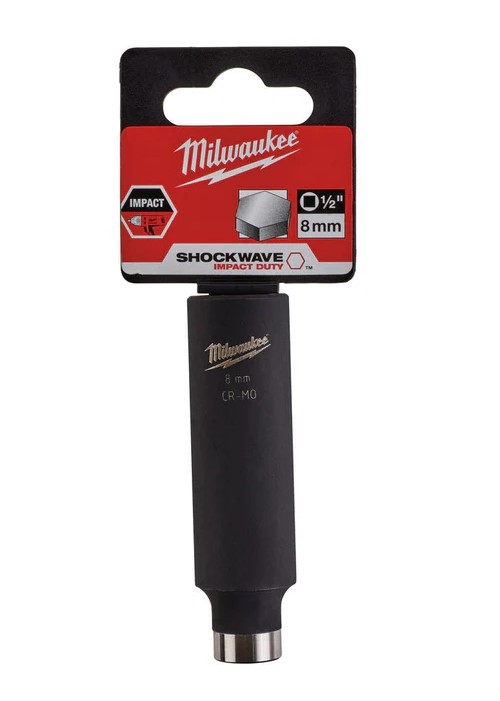 8mm x 1/2" DRIVE SHOCKWAVE DEEP IMPACT SOCKET MILWAUKEE
