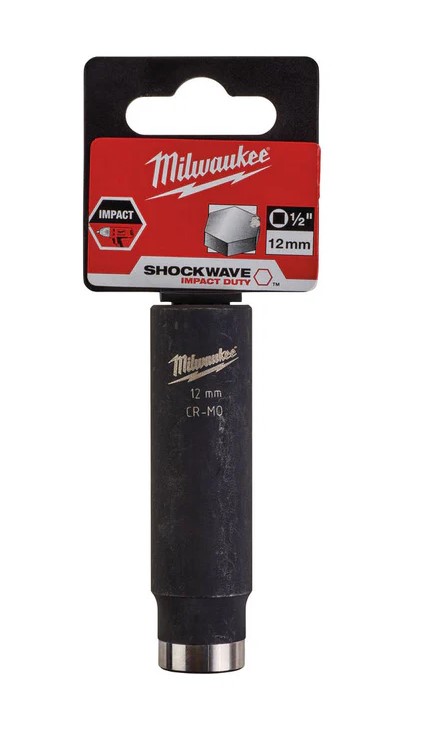 12mm x 1/2" DRIVE SHOCKWAVE DEEP IMPACT SOCKET MILWAUKEE