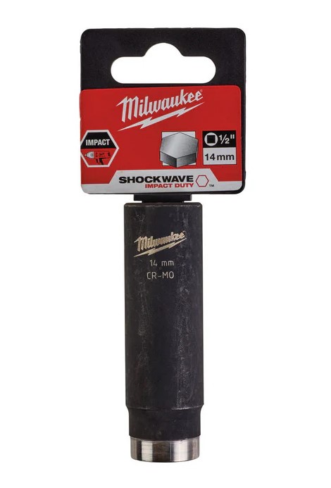 14mm x 1/2" DRIVE SHOCKWAVE DEEP IMPACT SOCKET MILWAUKEE
