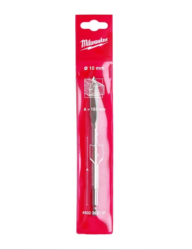 10.0mm x 152mm FLAT WOOD BITMILWAUKEE