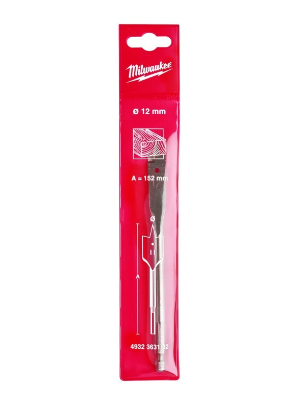 12.0mm x 152mm  FLAT WOOD BITMILWAUKEE
