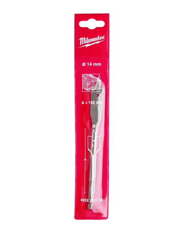 14.0mm x 152mm FLAT WOOD BITMILWAUKEE