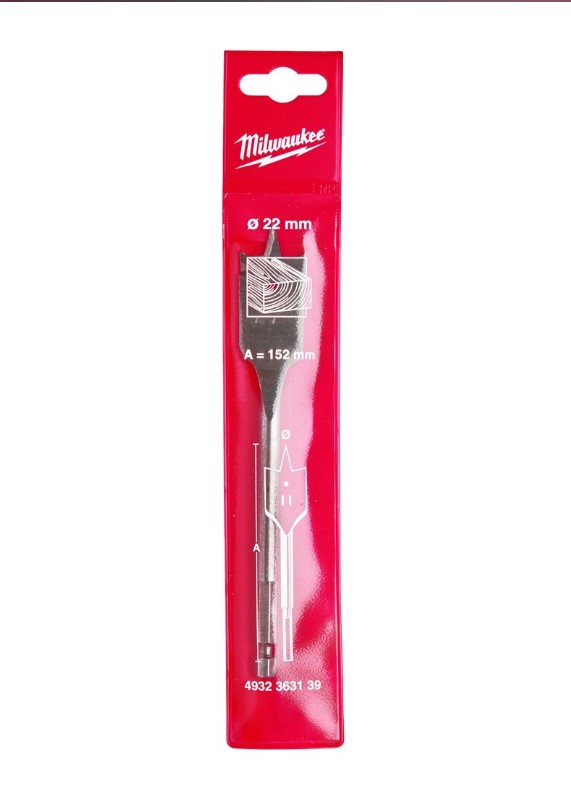 22.0mm x 152mm FLAT WOOD BITMILWAUKEE