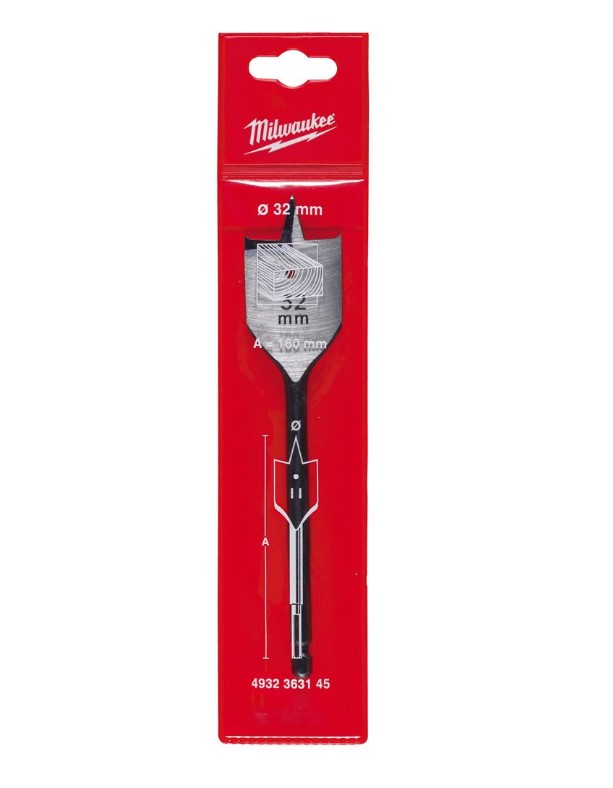 32.0mm x 152mm FLAT WOOD BITMILWAUKEE