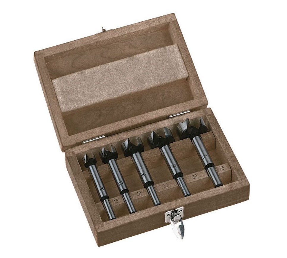 5PCS FORSTNER BIT SET 15MM, 20MM, 25MM, 30MM 35MM MILWAUKEE