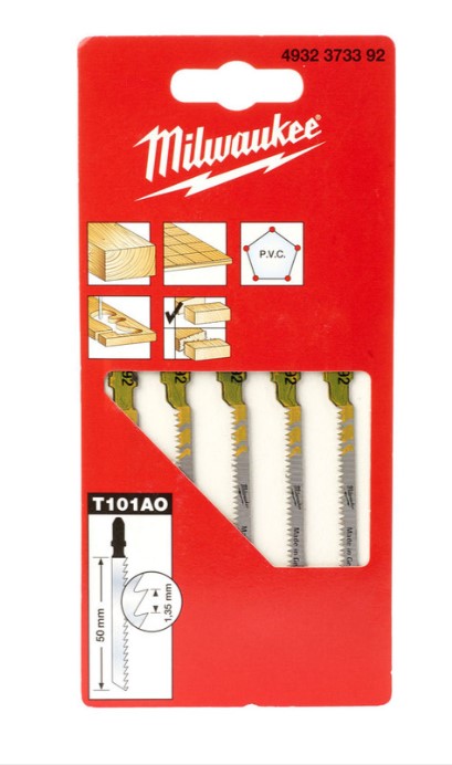 50mm (2") T101AO JIGSAW BLADE 5-PK  MILWAUKEE