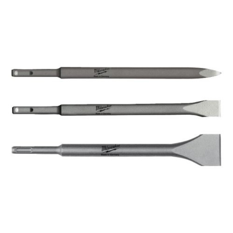 3 PIECE SDS PLUS CHISEL SET  MILWAUKEE
