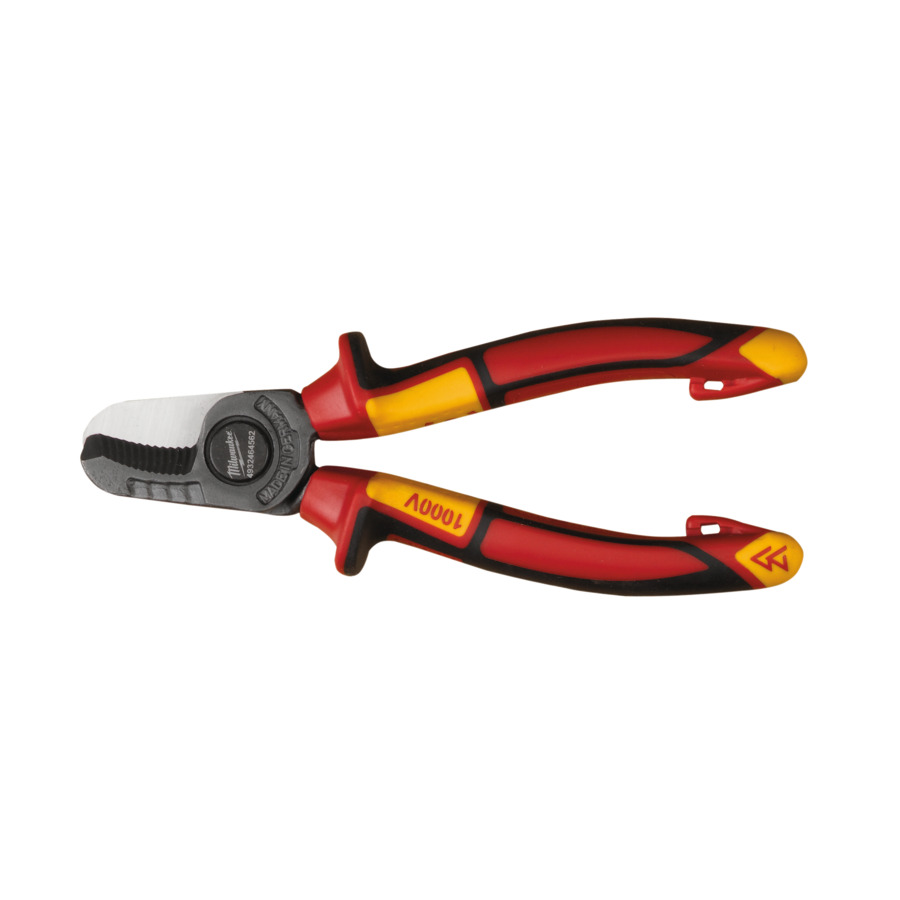 160mm (6 1/4") VDE-INSULATED CABLE CUTTER PLIERS  MILWAUKEE